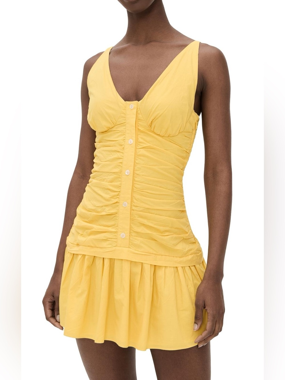 NWT Ramy Brook Maggie Mini Dress in Lemon Drop